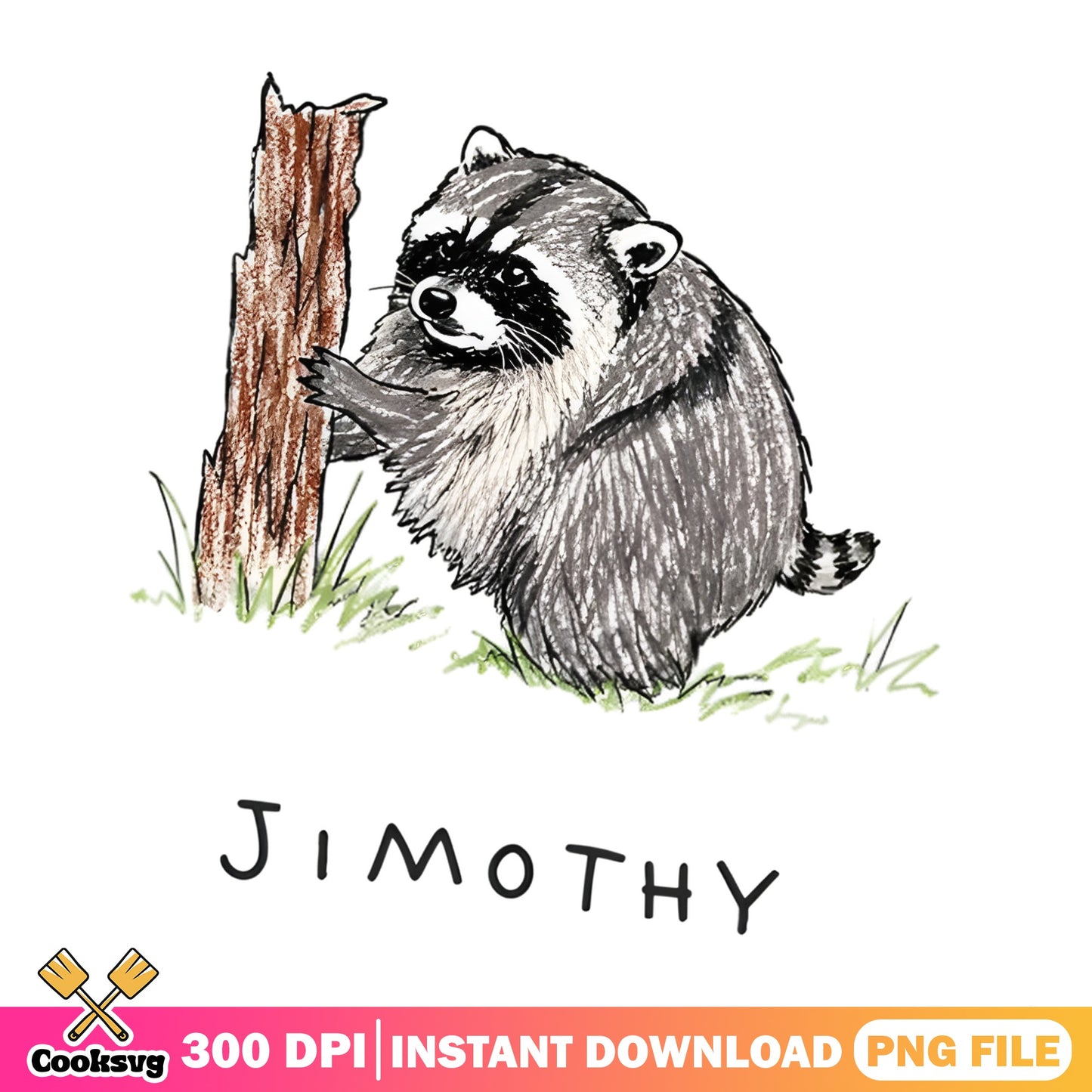 Jimothy Raccoon PNG, Funny Raccoon Meme PNG, Cute Animal PNG