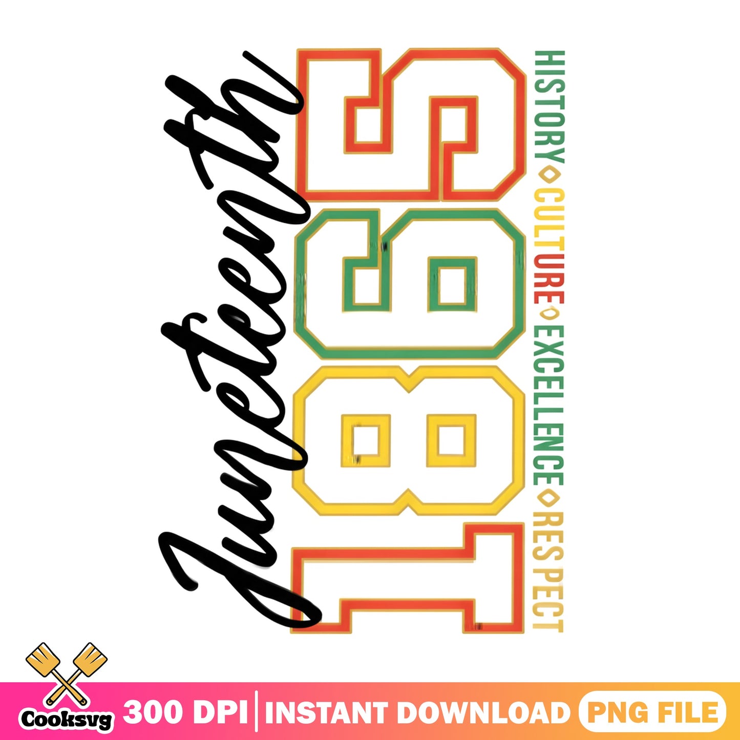 Juneteenth 1865 PNG, Black History Culture Excellence, Juneteenth PNG