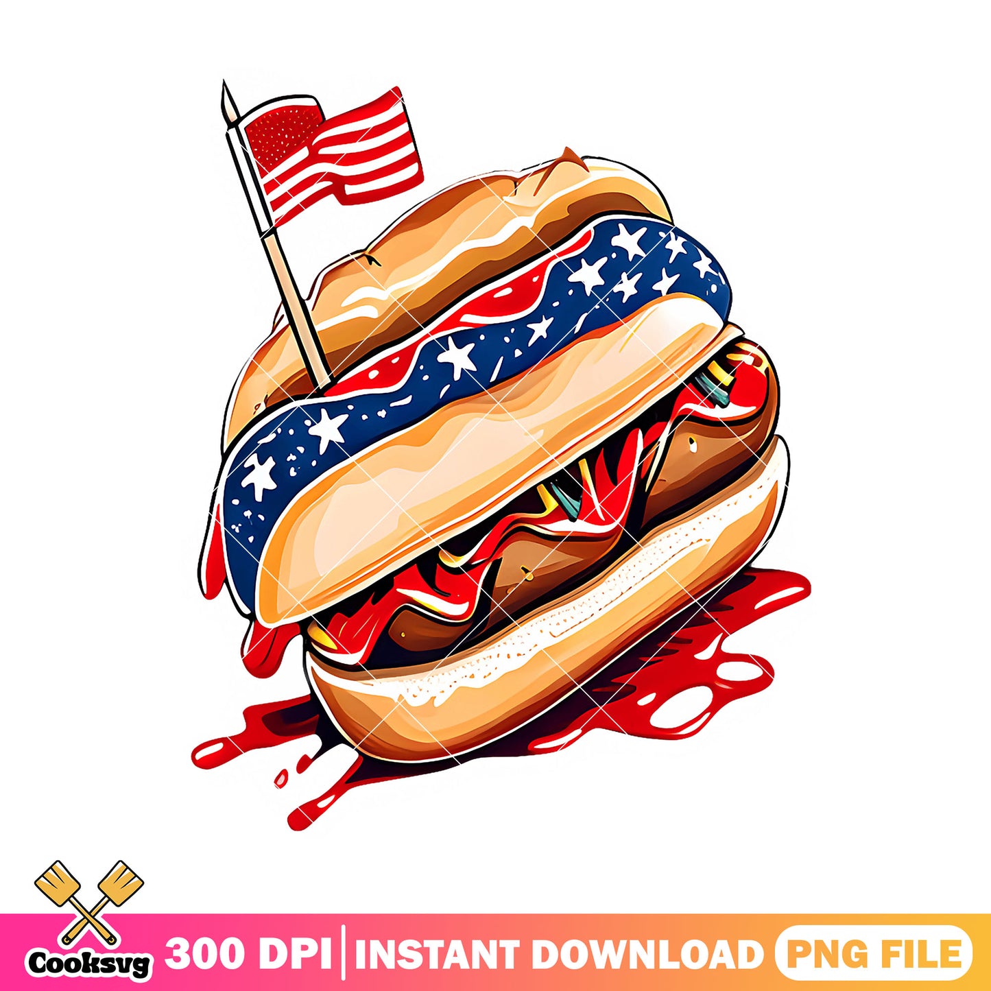 Just a america hot dog png, hot dog america png, 4th of july png