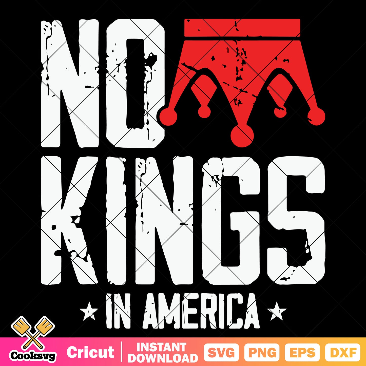 Just no king america svg, no kings svg, no kings day svg
