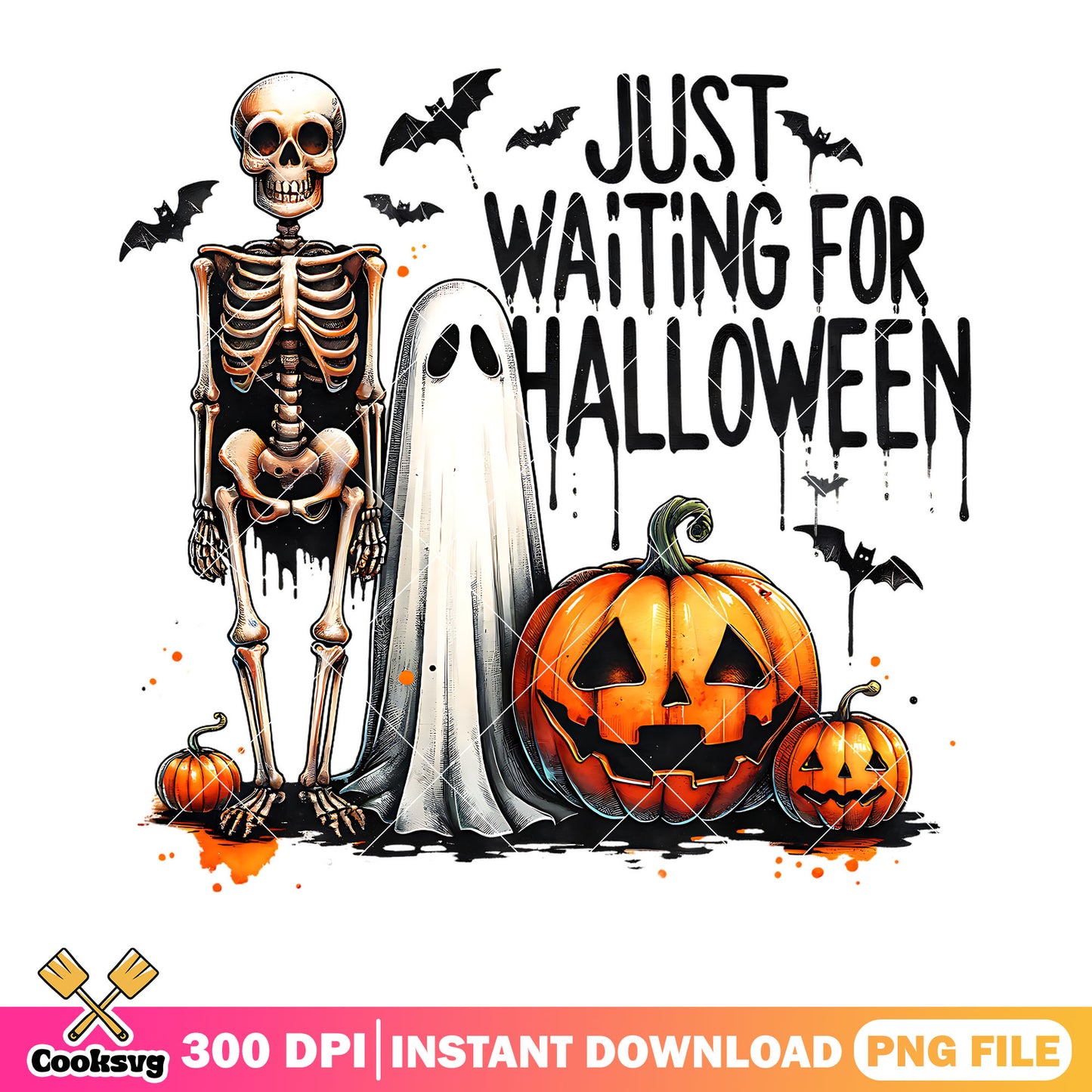 Just wait for halloween png, jack o lantern png, halloween scary png