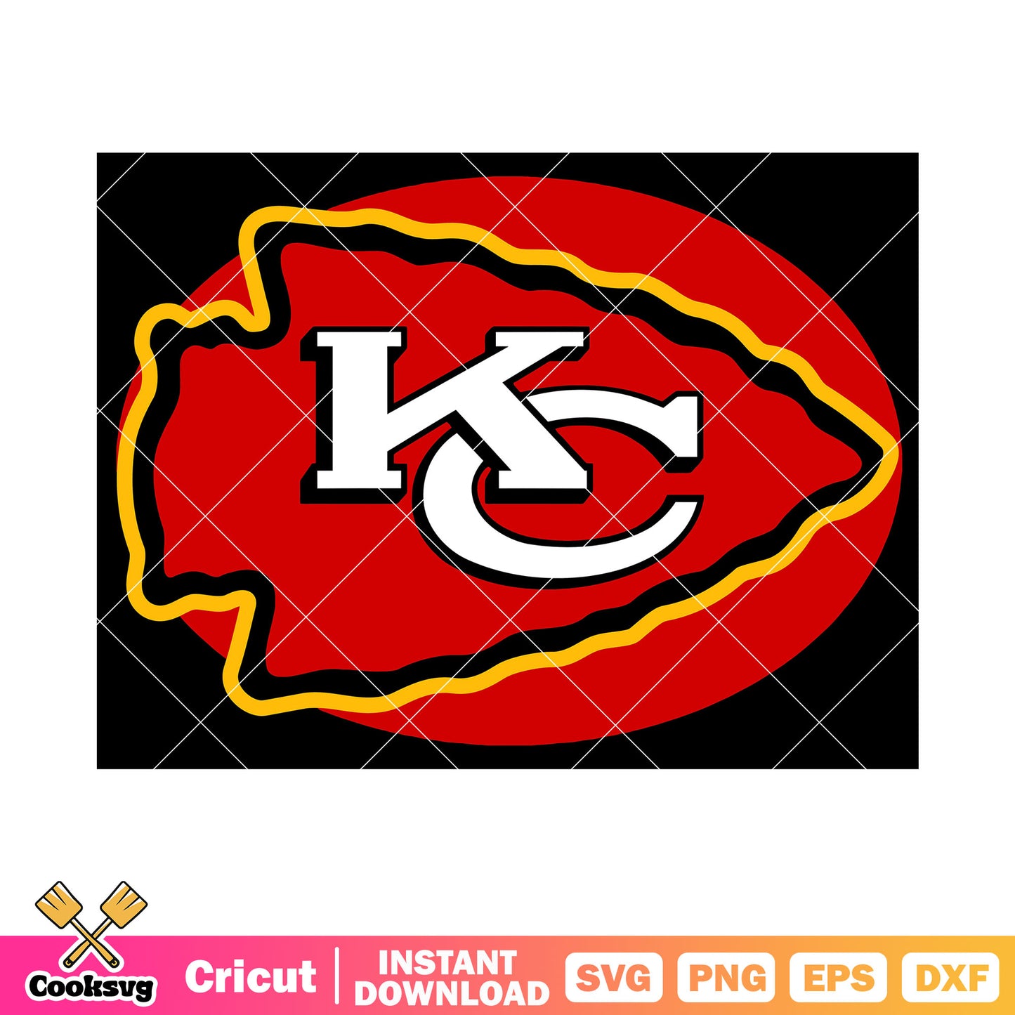 Kansas nfl football svg, rugby svg, Kansas city chief svg