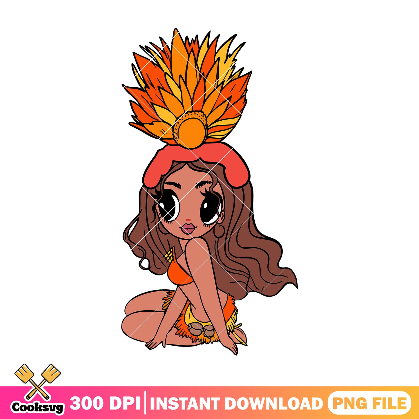 Karol G cartoon cute png, karol g png, Tropicoqueta png