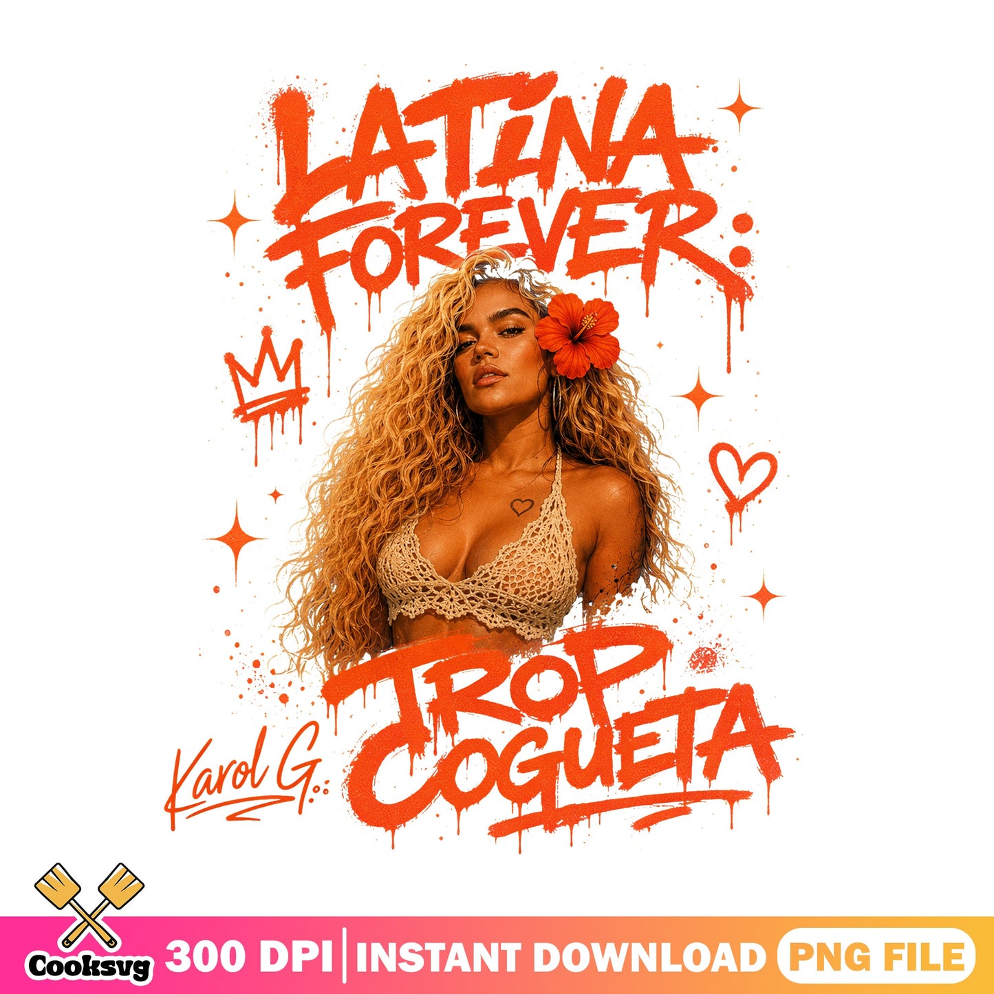 Karol G Latina Forever Tropi Cogueta PNG, Karol G PNG, Music PNG