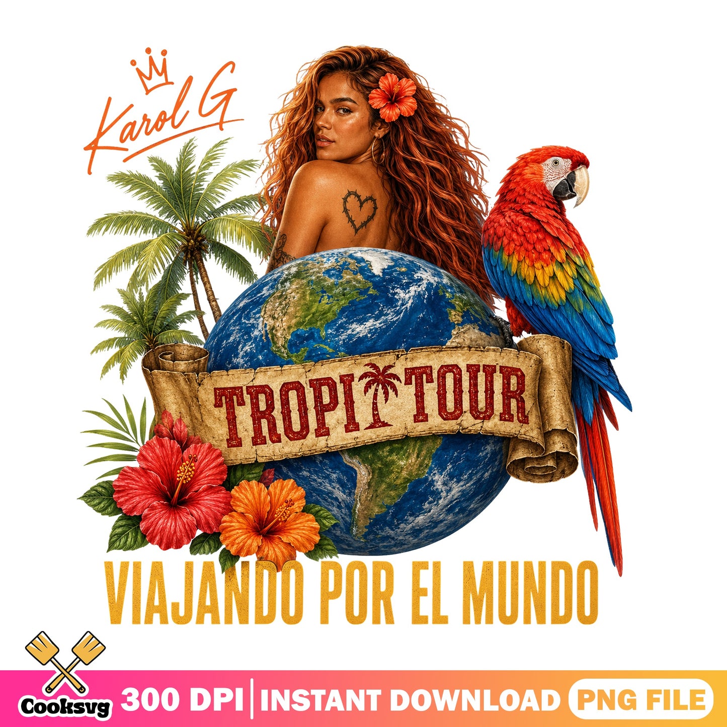 Karol G Tropi Tour Viajando Por El Mundo PNG, Karol G PNG, Concert Tour PNG