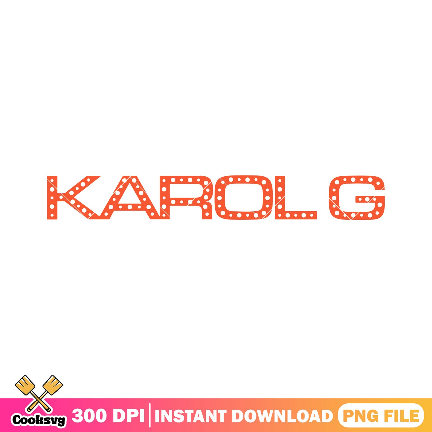 Karol g orange logo png, karol g singer png, karol g name png