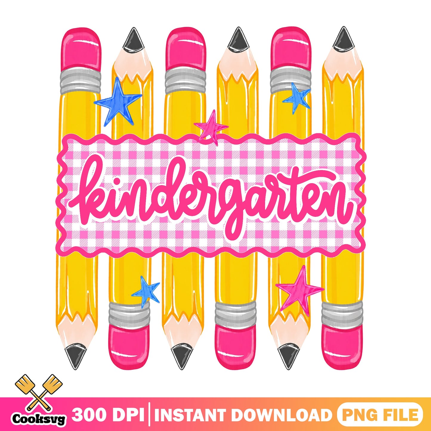 Kindergarten Pencil PNG, Back To School PNG, Teacher PNG