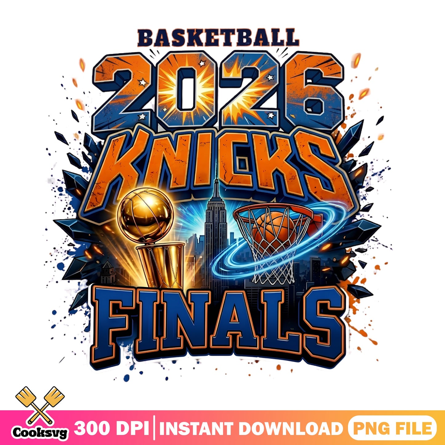 Knicks 2026 Basketball Finals PNG, NBA Champions PNG, Sports PNG