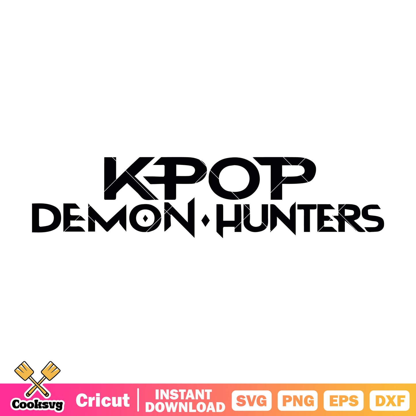 Kpop demon hunters black svg, huntrix movie svg, kpop huntrix svg