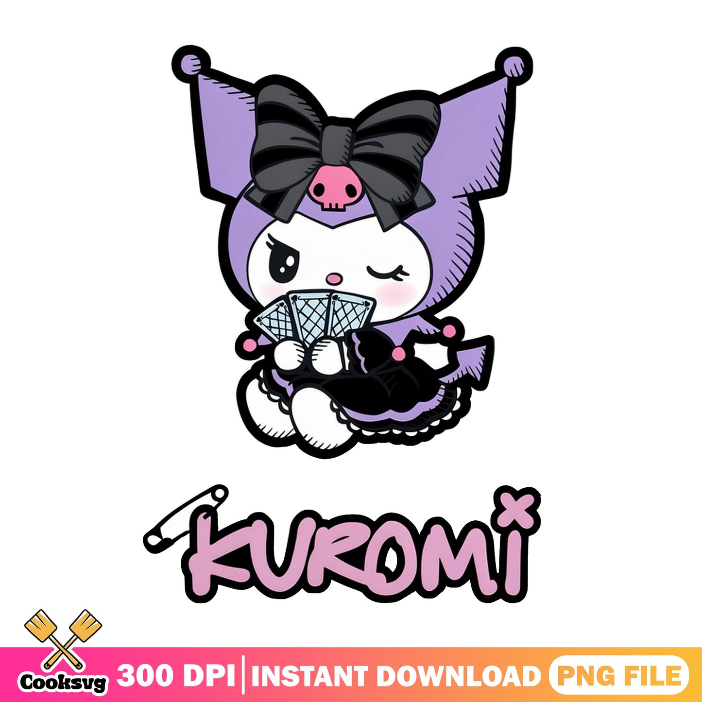 Kuromi Sanrio Clipart PNG, Cute Kuromi PNG, Sanrio PNG