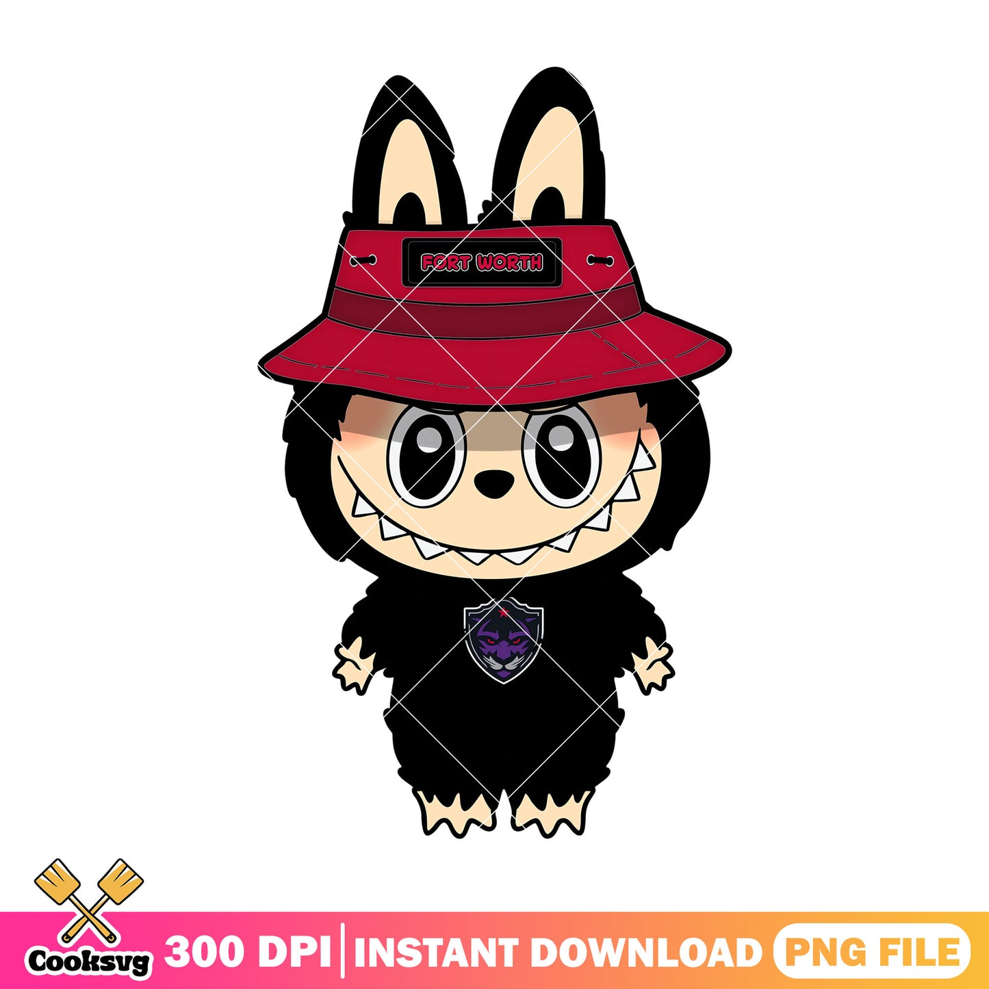 Labubu design png, fort worth pantherspng png, labubu standing png