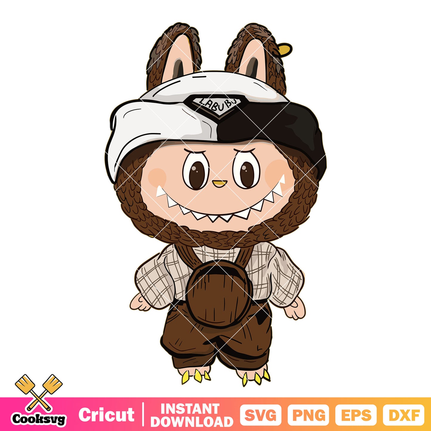 Labubu fammer style svg, labubu costume svg, labubu style svg