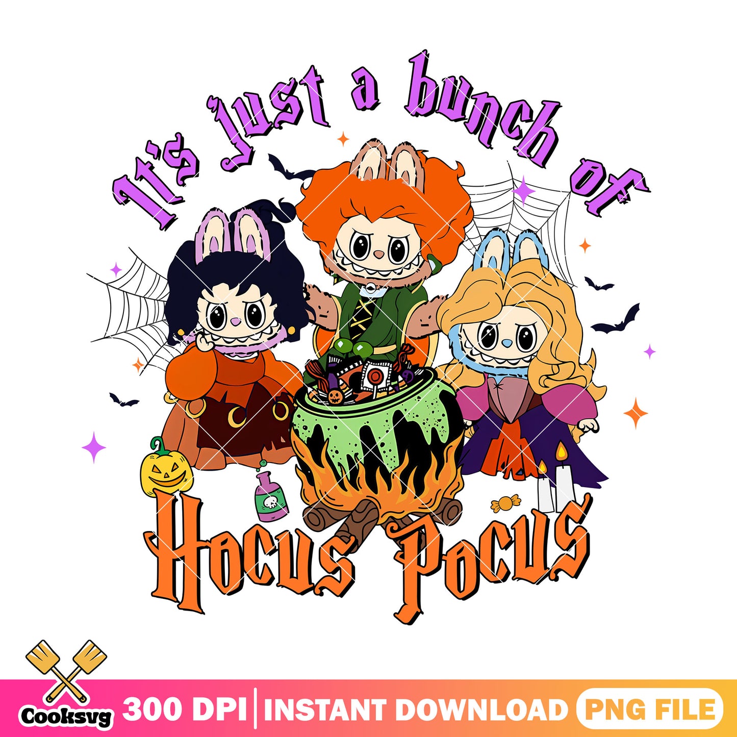 Labubu hocus witch png, labubu dolls png, the witch png