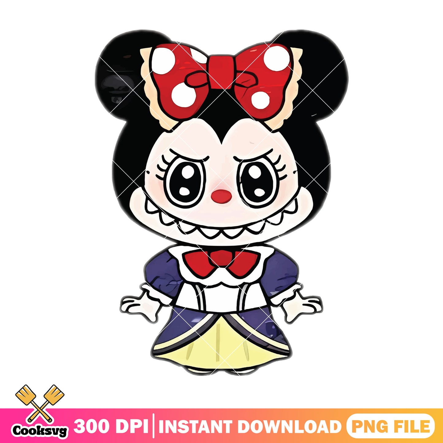 Labubu minnie mouse png, labubu costume png, labubu girl png