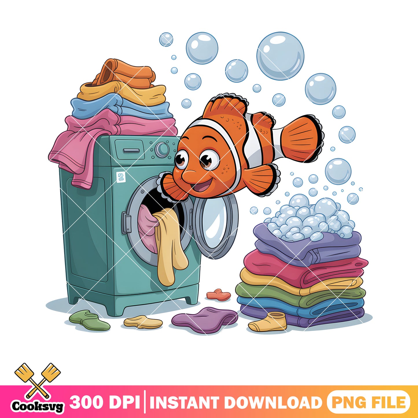 Laundry marlin fish png, clownfish marlin png, finding nemo png