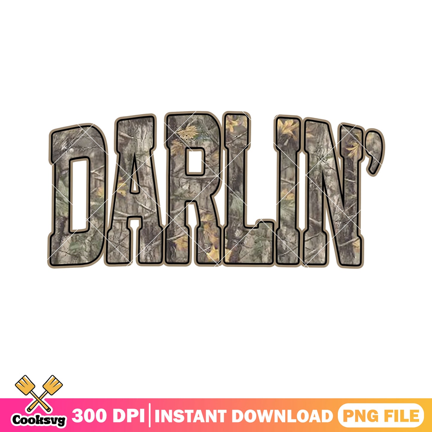 Light camo darlin png, heat transfer design png, cowgirl style png