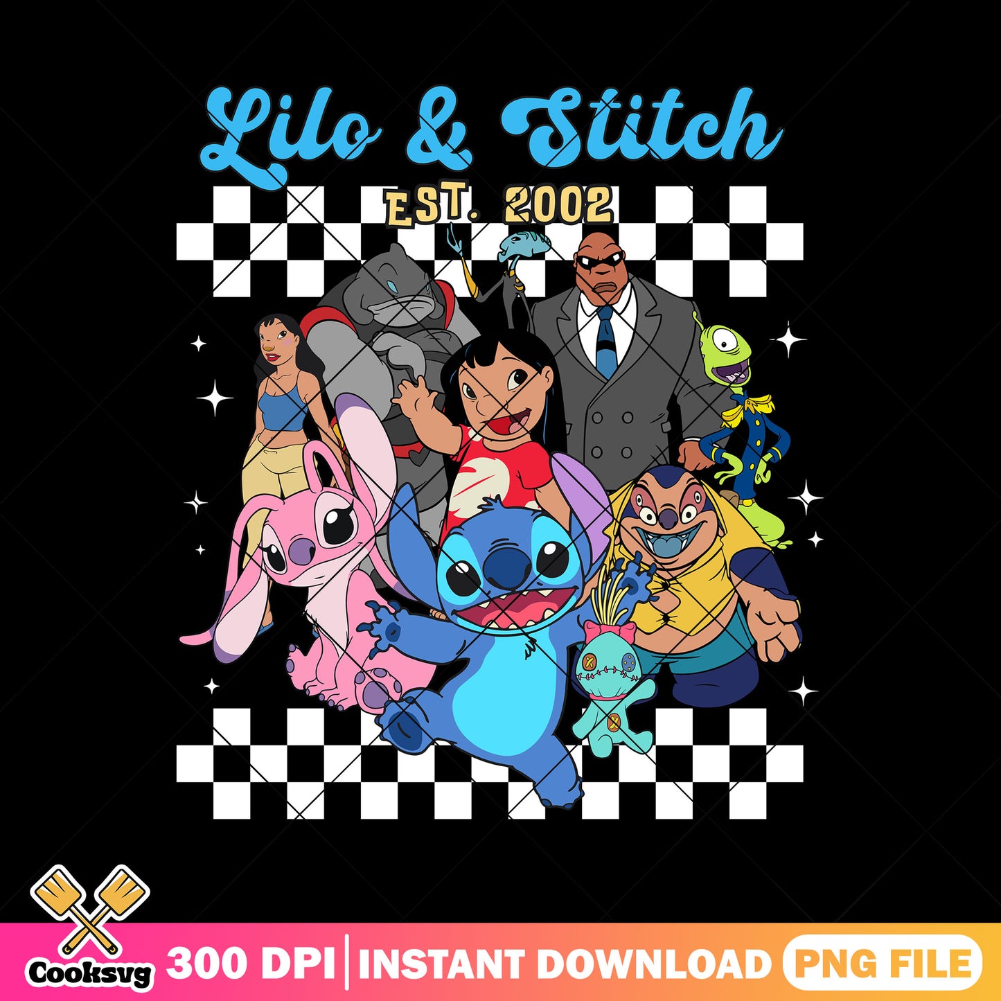 Lilo and stitch characters 2003 png, lilo stitch png, stitch friends png