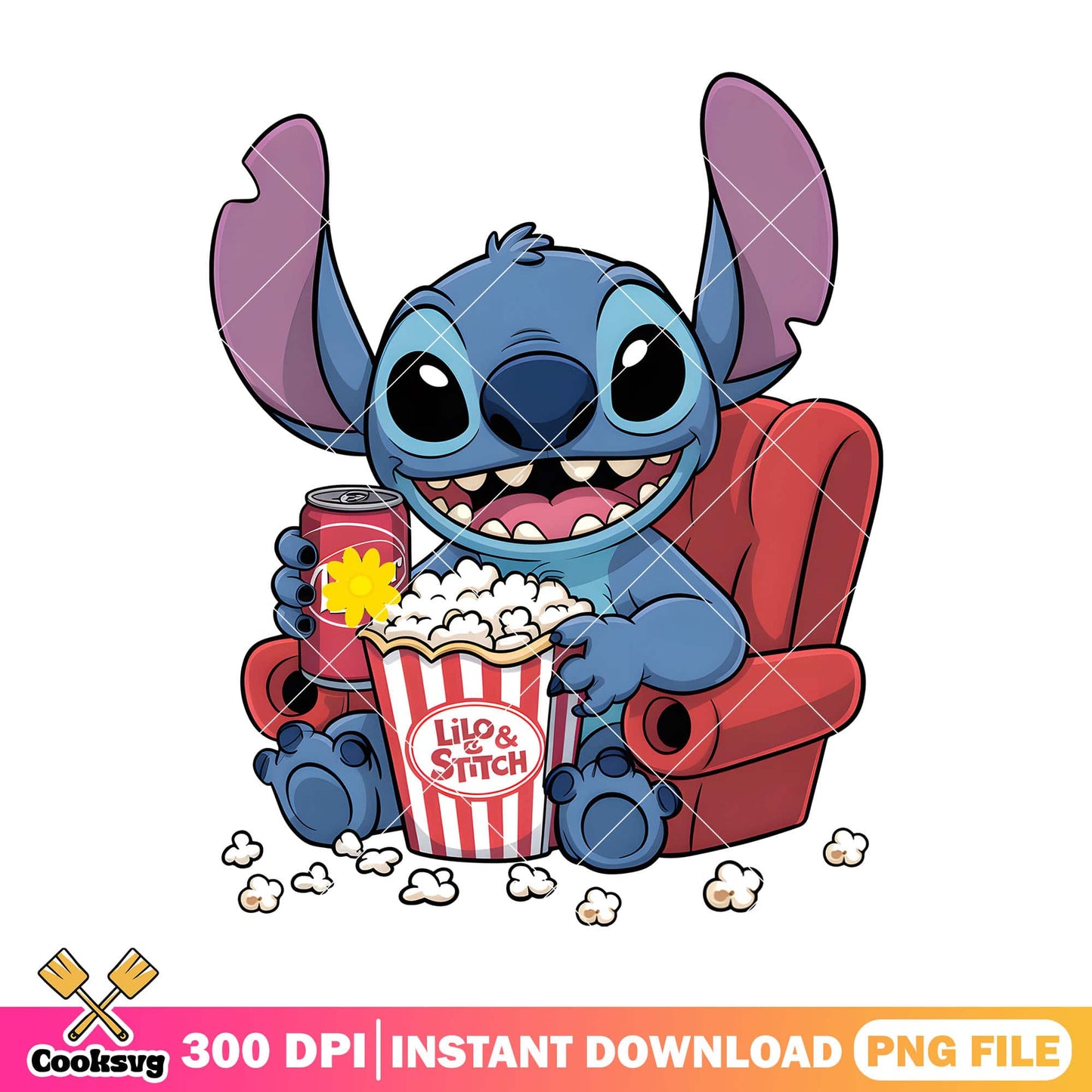 Lilo and stitch popcorn png, new stitch movie png, lilo stitch png