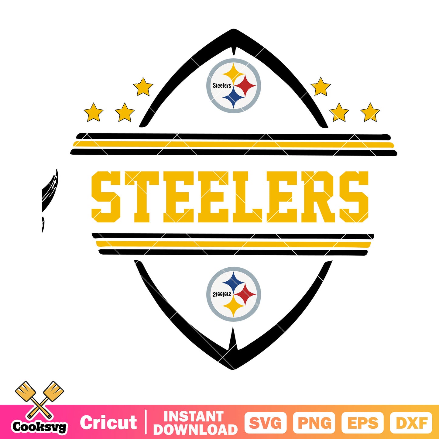 Logo nfl football steelers svg, nfl logo svg, pittsburgh steelers svg
