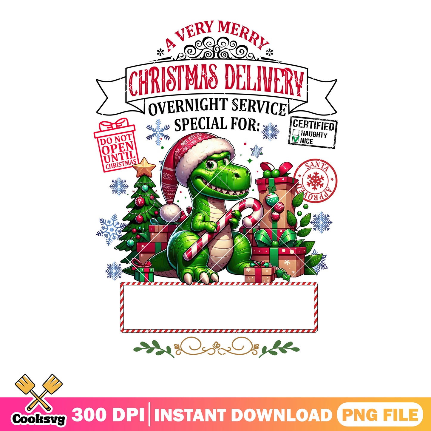 Lovely toy story 2 png, dinosaur png, christmas delivery png