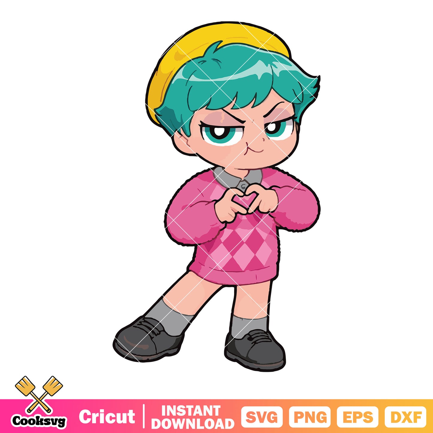 Love shot baby chibi svg, love saja boys svg, baby saja svg
