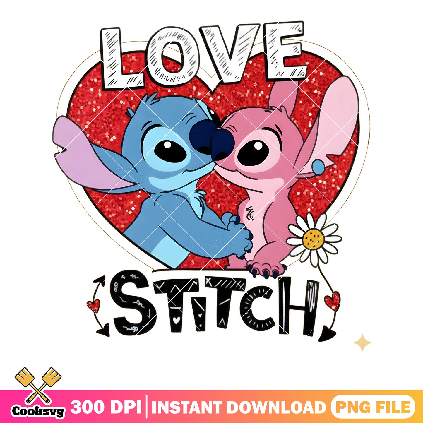 Love stitch valentinepng, disney valentine png, valentine heart png