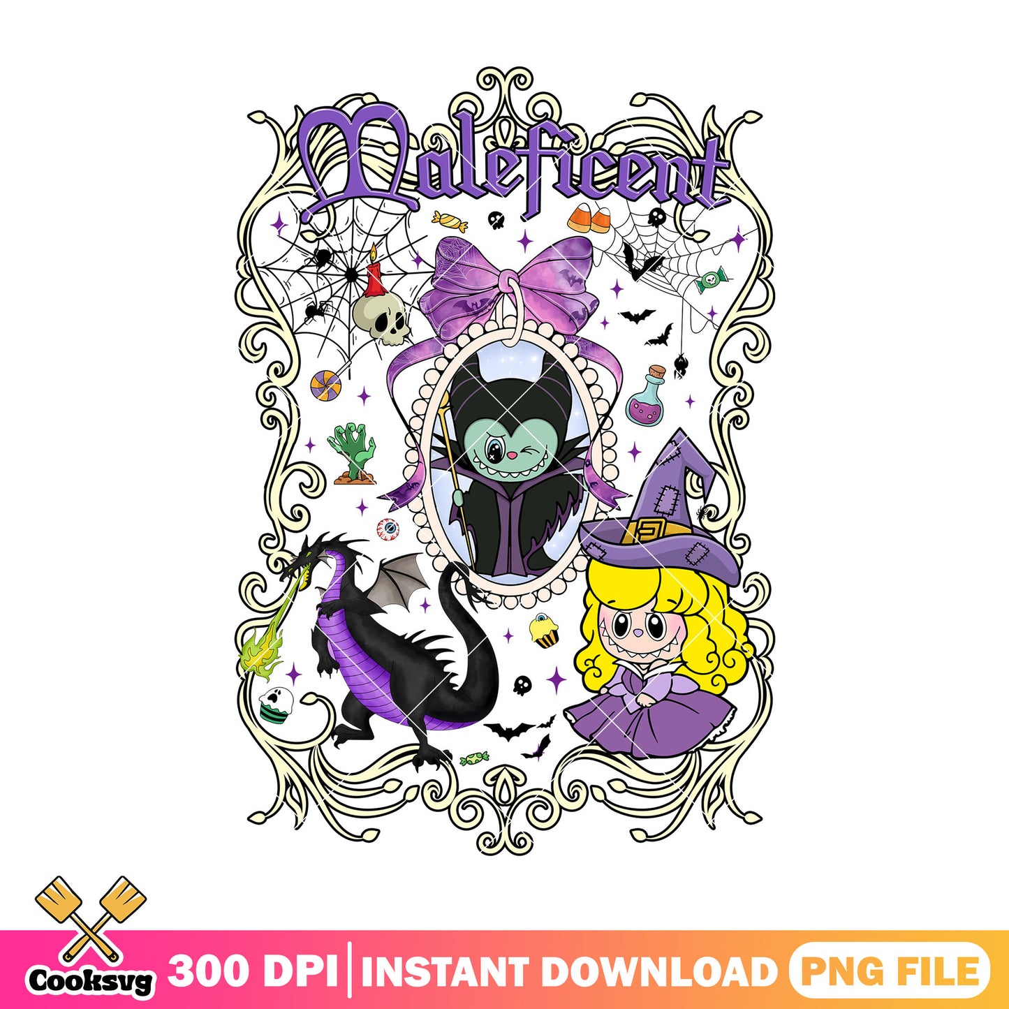 Maleficent labubu costume png, labubu clothers png, disney maleficent png
