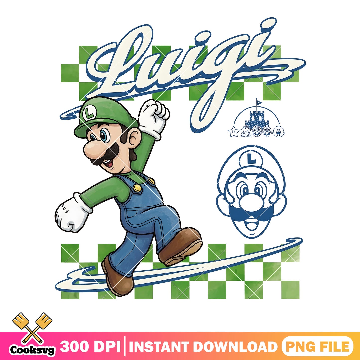 Mario bros luigi png, luigi matio png, luigi poster png
