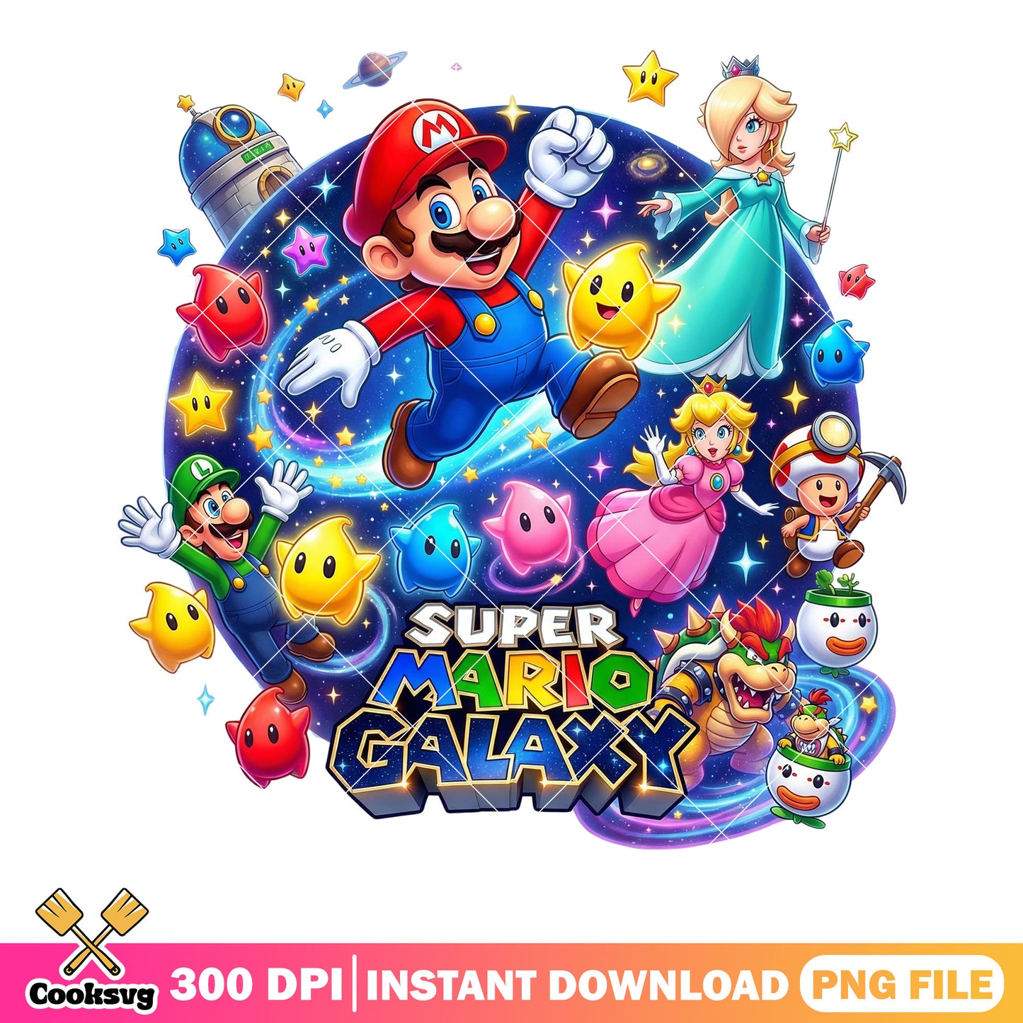 Mario peach galaxy png, super mario galaxy png, mario characters png