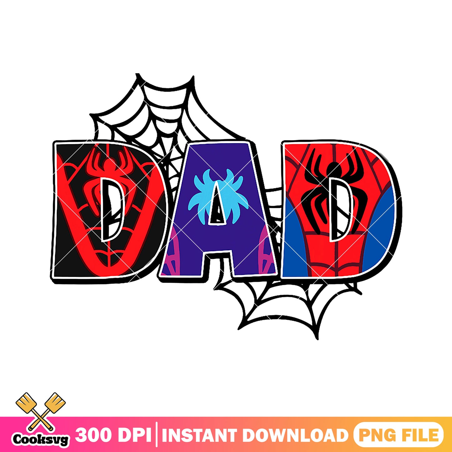 Marvel spiderman dad png, avengers png, superhero dad png