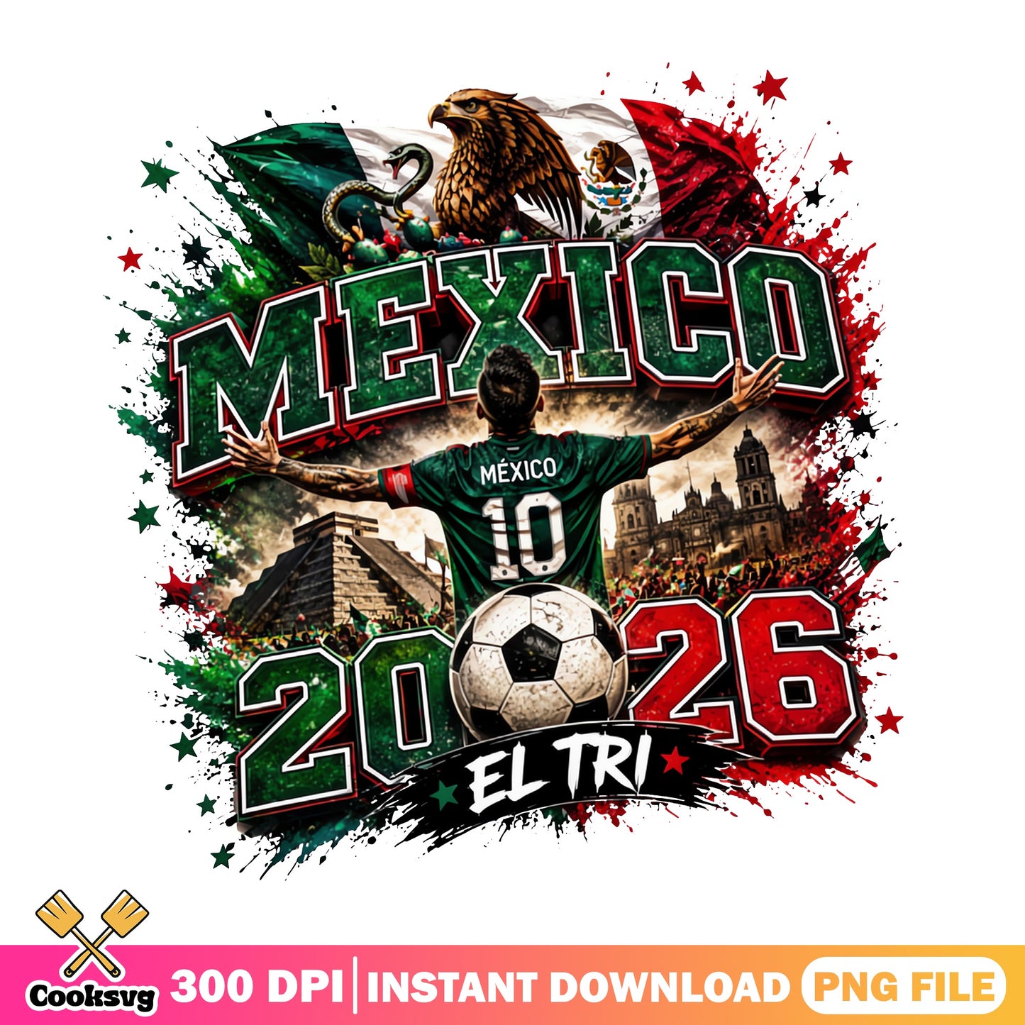 Mexico Soccer 2026 El Tri PNG, Mexico Football PNG, World Cup PNG