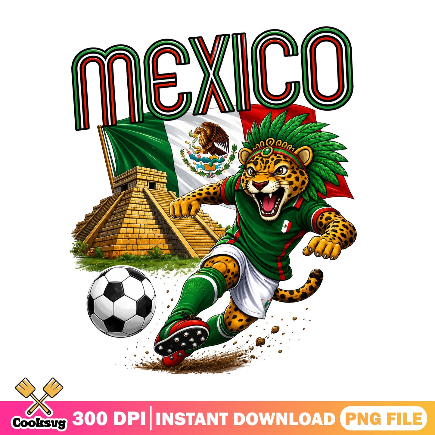 Mexico Soccer Jaguar PNG, Mexican Flag Football Shirt, Futbol PNG
