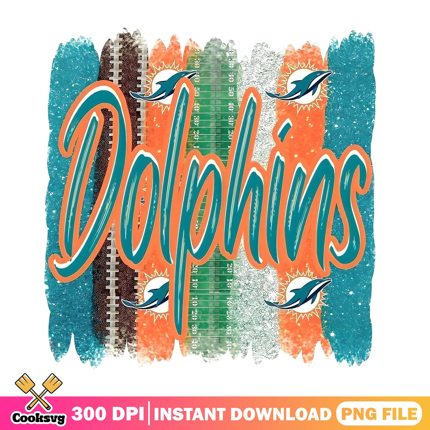 Miami Dolphins PNG, NFL Football Team Shirt Design, PNG