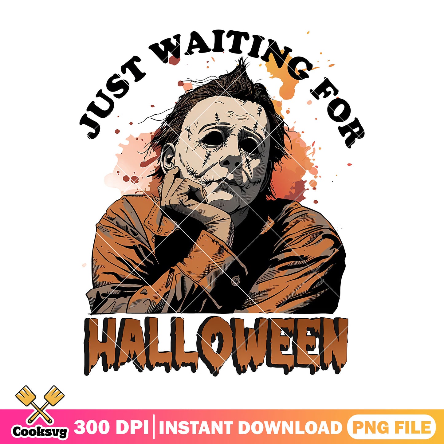 Michael Myers just waiting for halloween png, halloween horror png