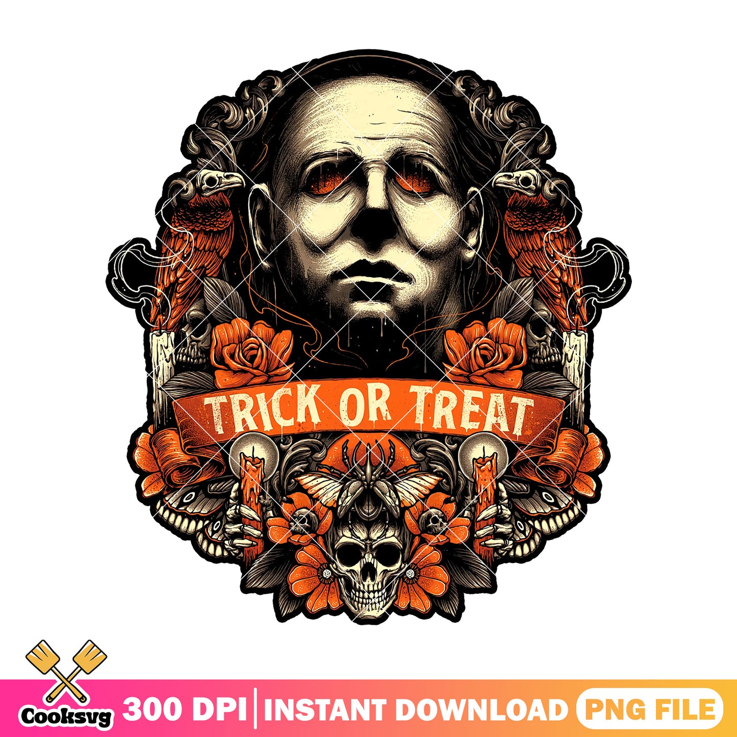 Michael Myers treat image png, halloween decor png, horror movie png