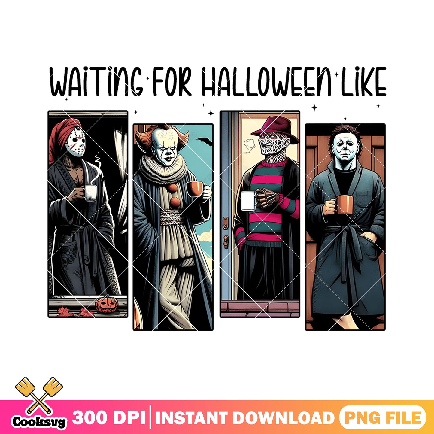 Michael relax design png, halloween movie png, body horror png