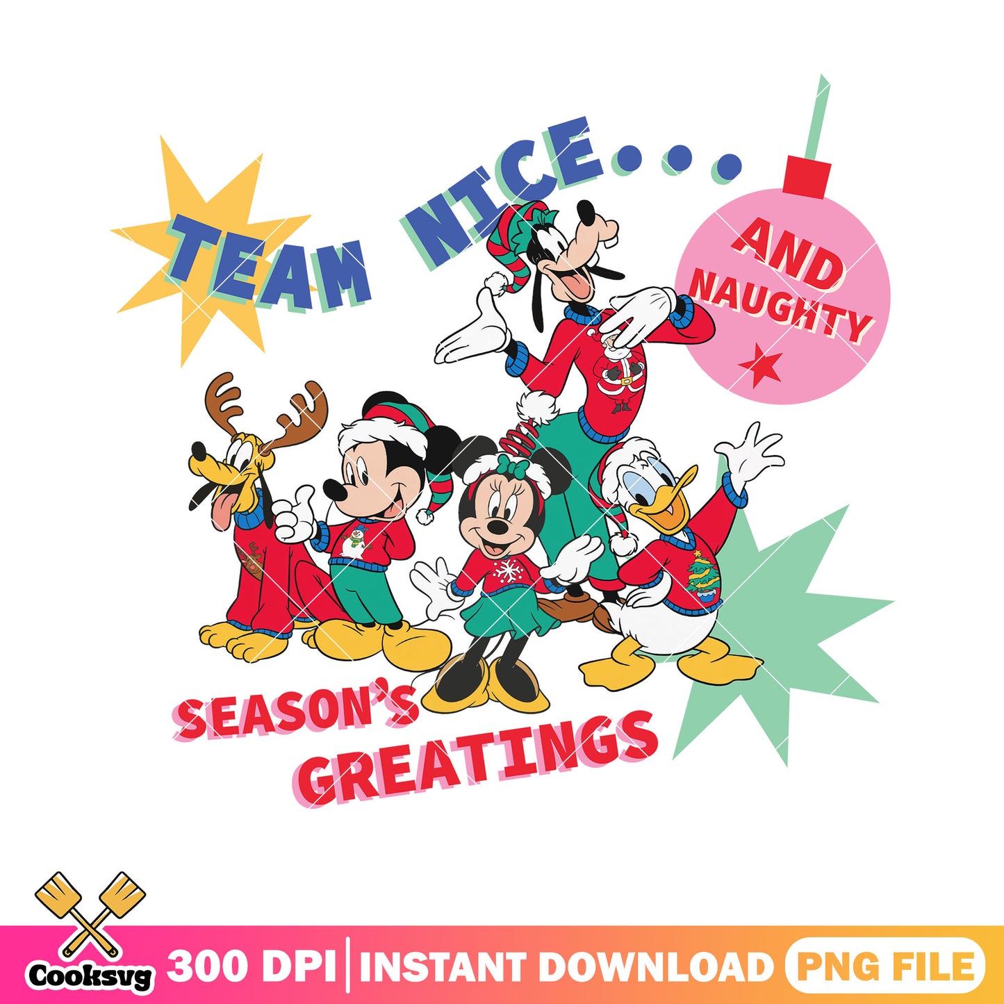 Mickey & Pals Christmas Holiday Team Nice…and Naughty