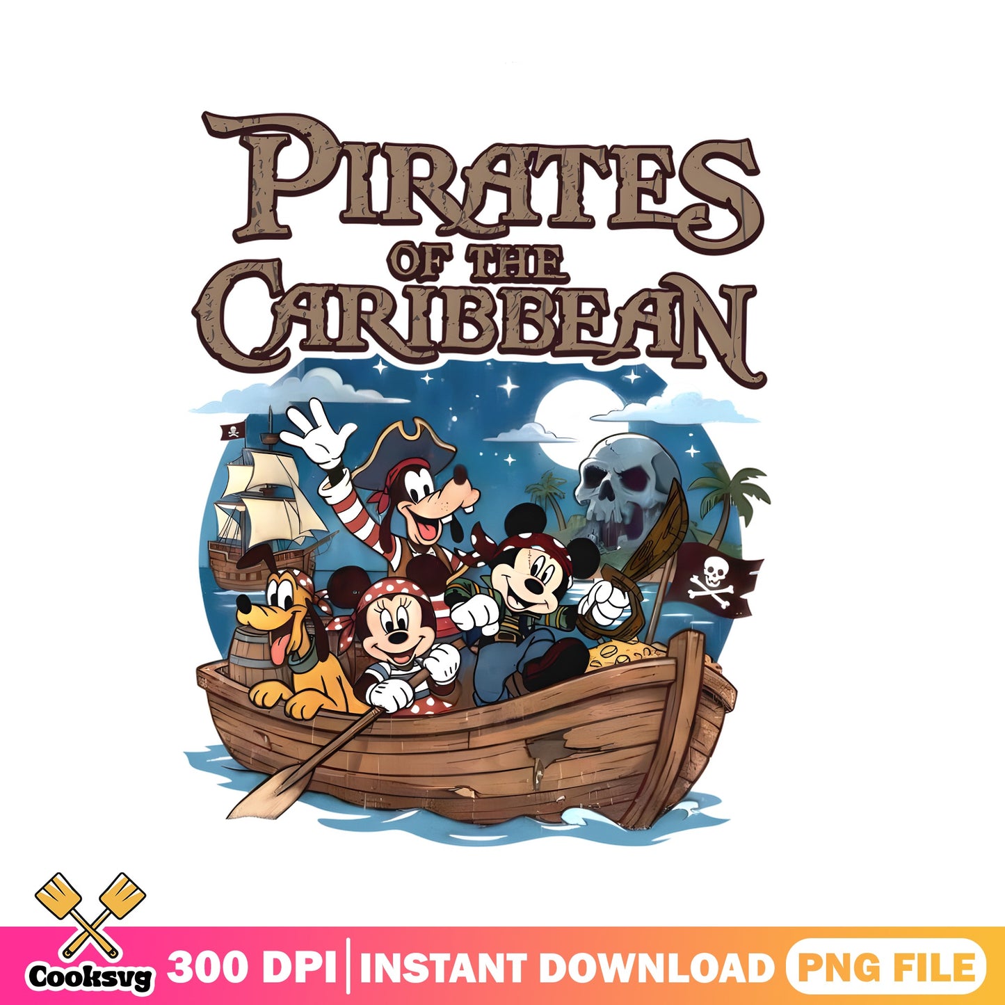 Mickey Pirates Of The Caribbean PNG, Disney Pirate PNG, Mickey Mouse PNG