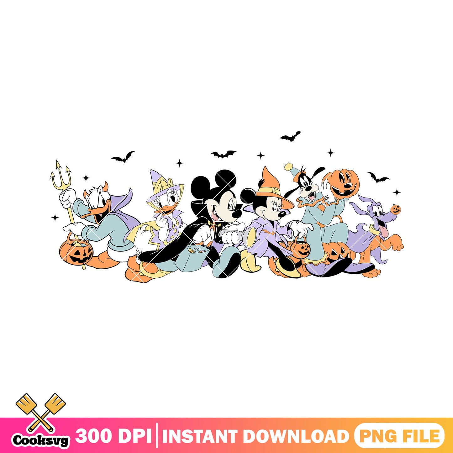 Mickey and friends png, mickey cartoon png, halloween drawings png