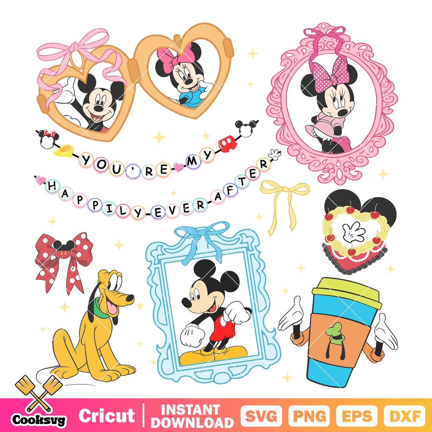 Mickey and minnie in disney mirror png, mickey and minnie png