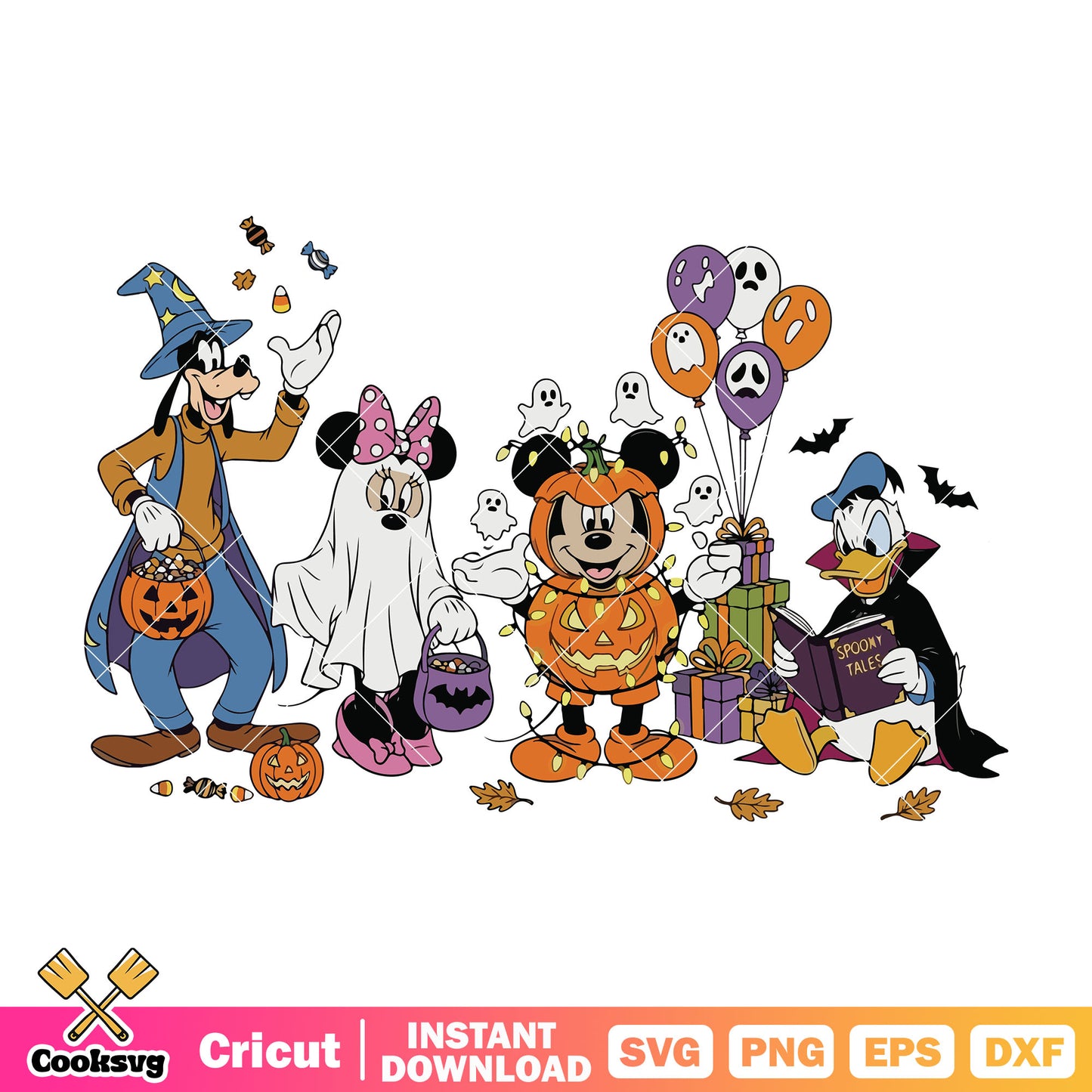 Mickey halloween vibes svg, mickey pumpkin svg, mickey halloween svg