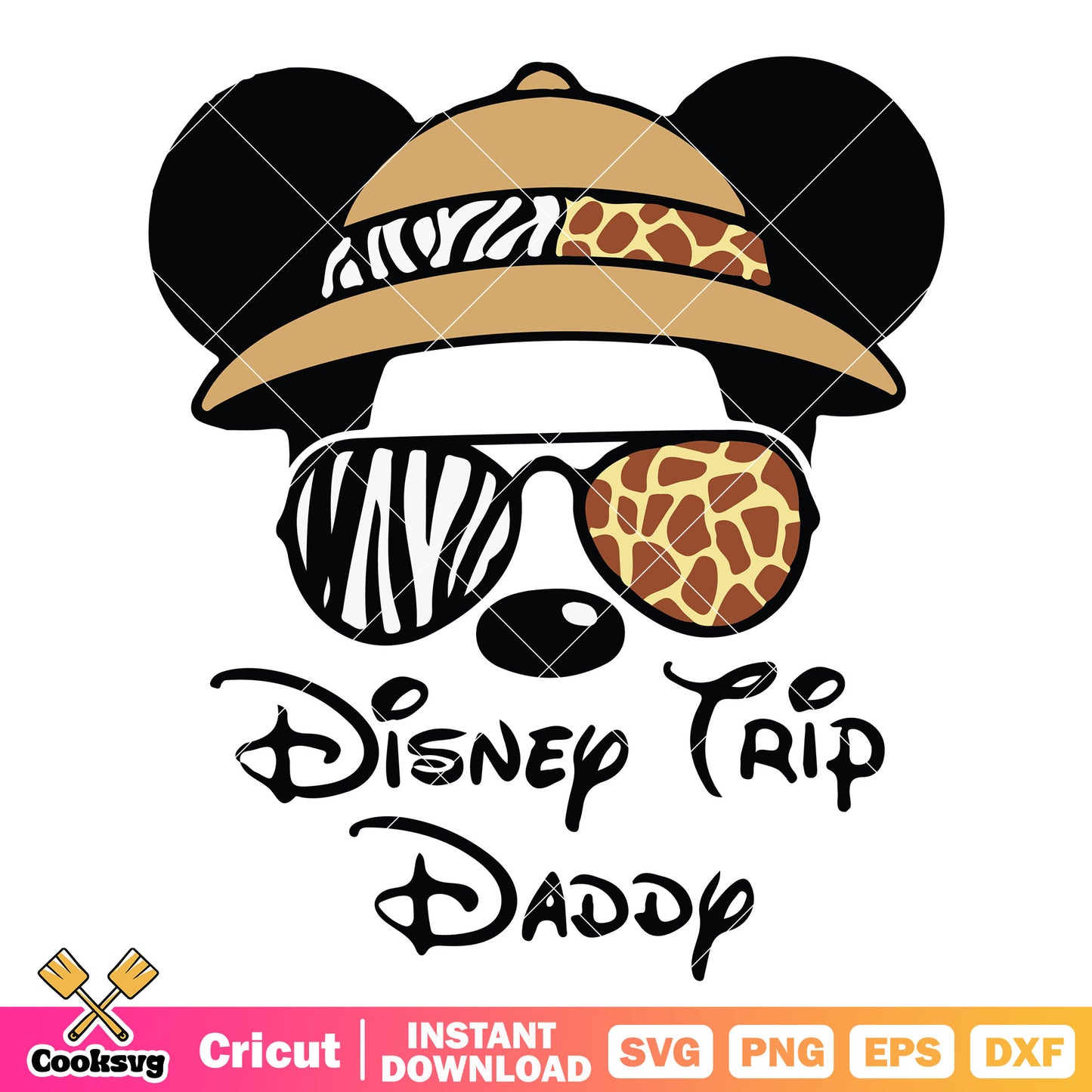 Mickey head animal disney trip daddy svg, disney trips svg