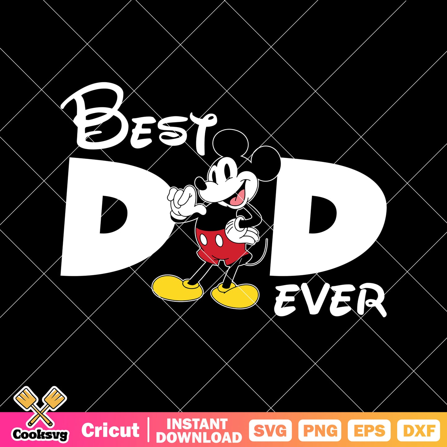 Mickey vintage best papa ever svg, best dad ever svg, mickey vintage svg