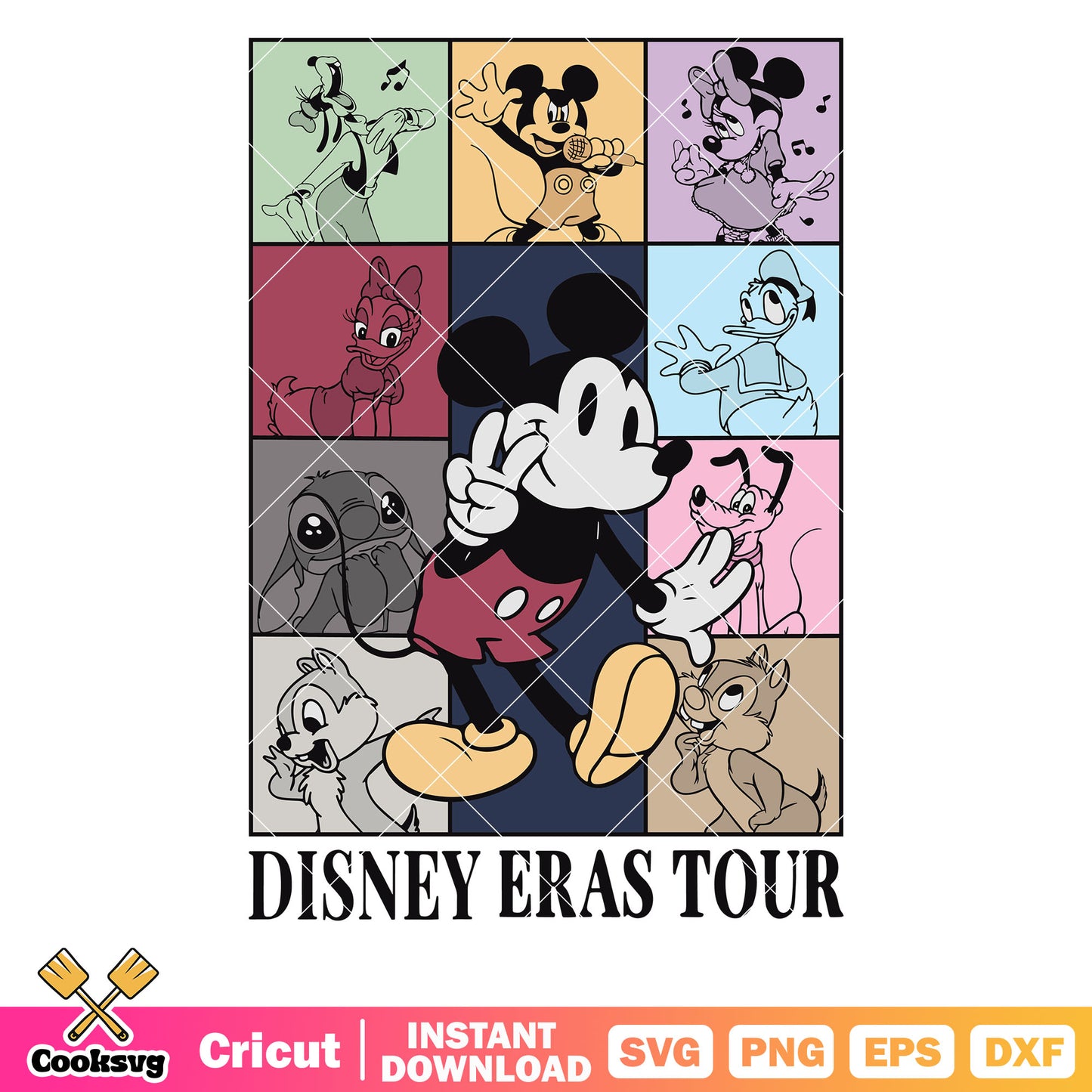Mickey vintage disney eras tour svg, eras tour disney svg