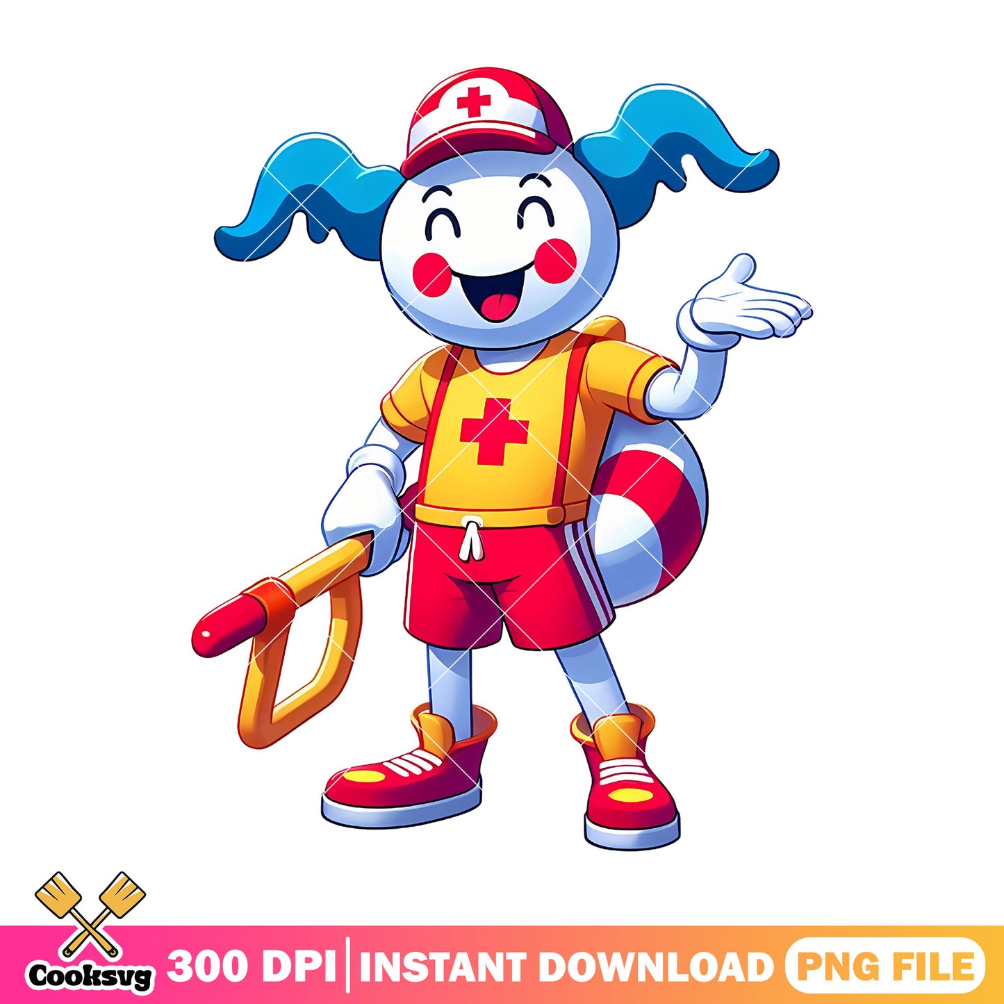 Mime medical uniform png, halloween custome png, cartoon movie png