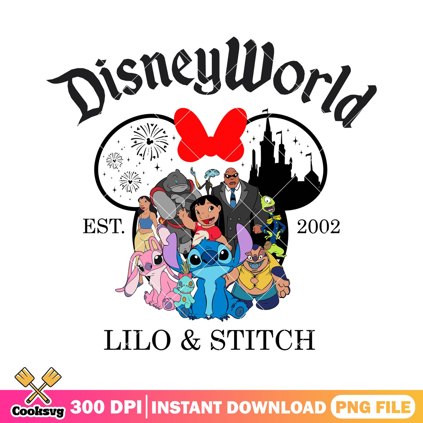 Minnie disneyworld stitch white png, stitch characters png, minnie head png