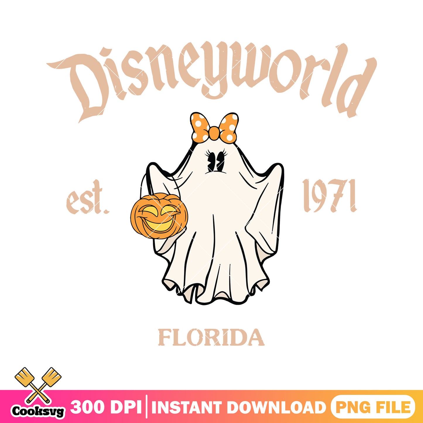 Minnie halloween 1971 png, walt disney png, halloween spirit png