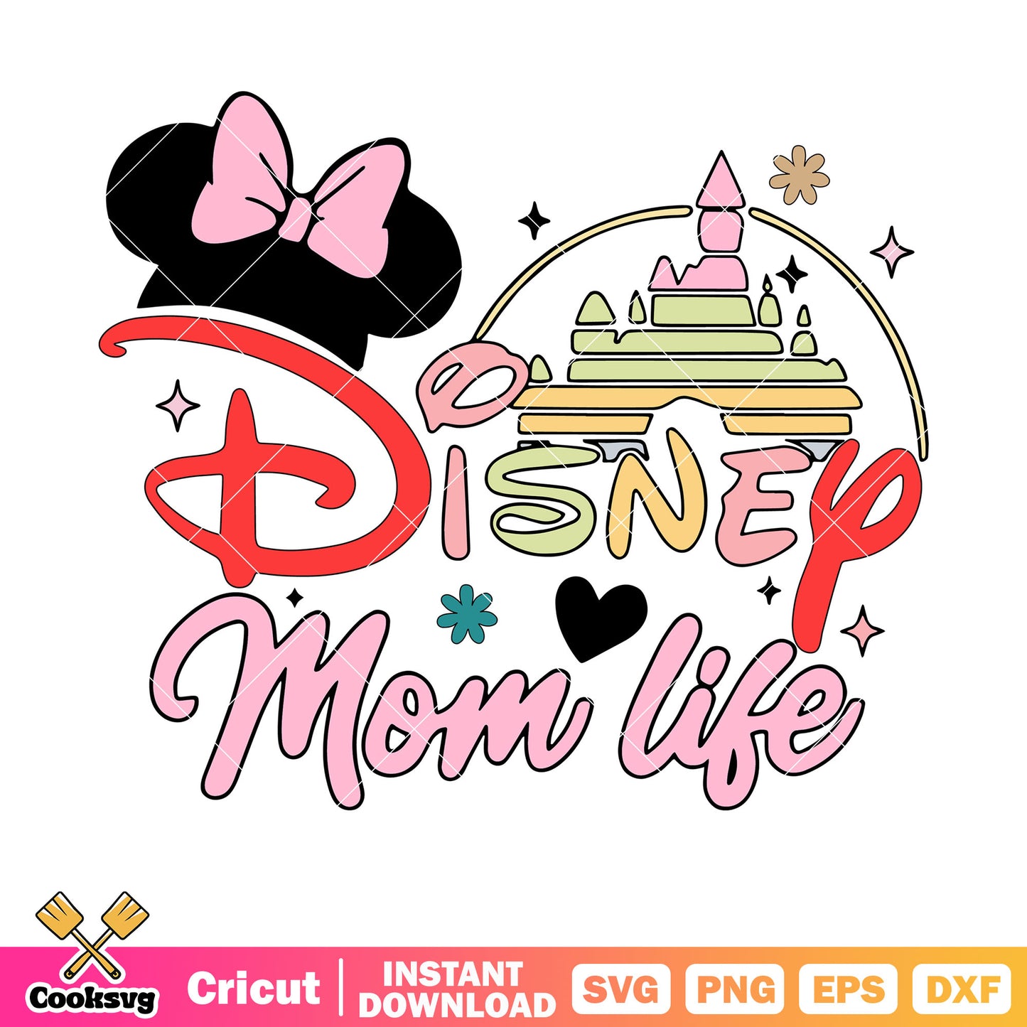 Minnie head ears disney mom life svg, minnie ears svg, disney mom svg