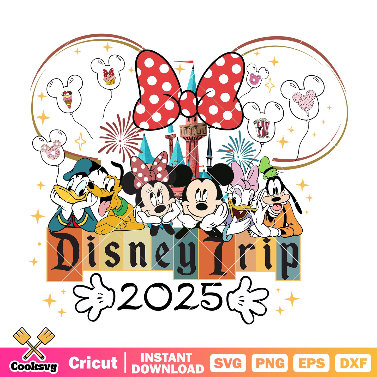 Minnie mouse friends disney trip 2025 png, disney trip 2025 png