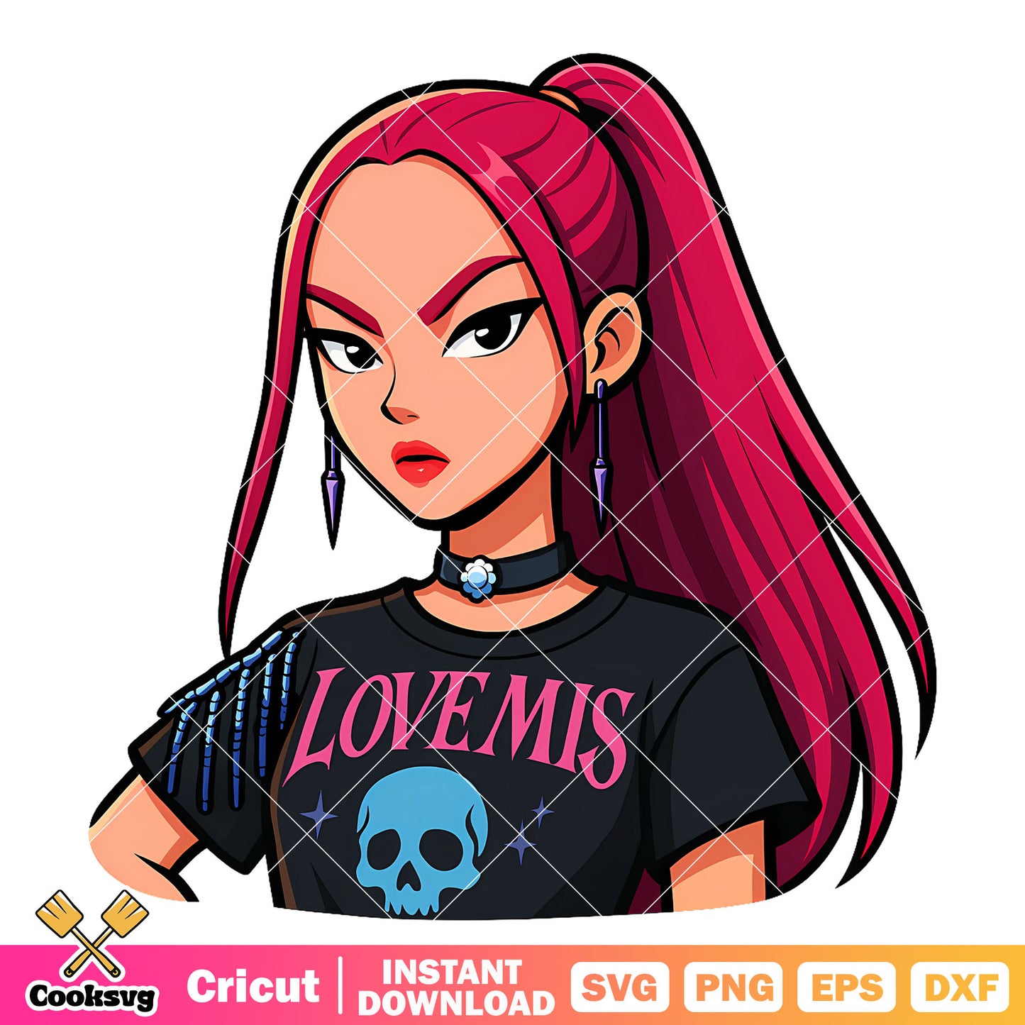 Mira profile photo svg, mira huntrix svg, huntrix member svg